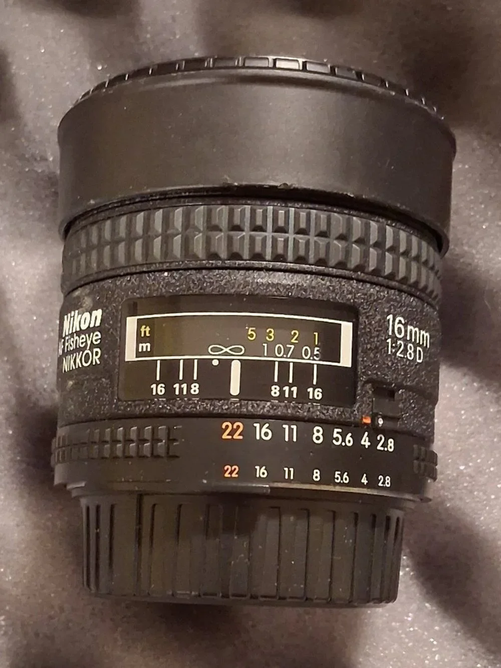 Nikon AF Fisheye-NIKKOR 16mm f/2.8D Lens Full Frame FX Wide Angle Fisheye